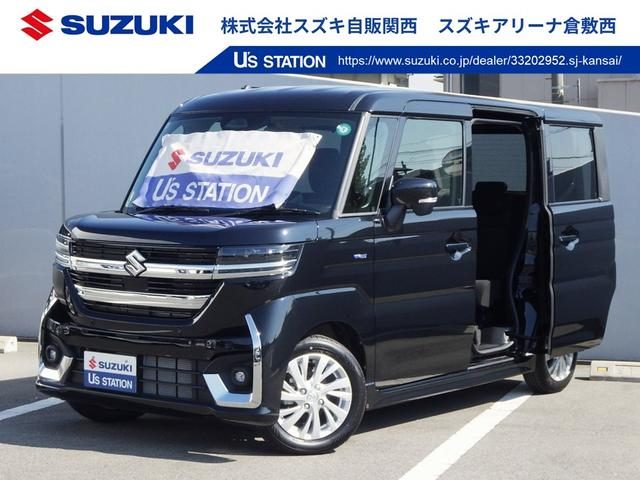 スペーシア　カスタム　カスタム　ＨＹＢＲＩＤ　ＧＳ　電動パーキ