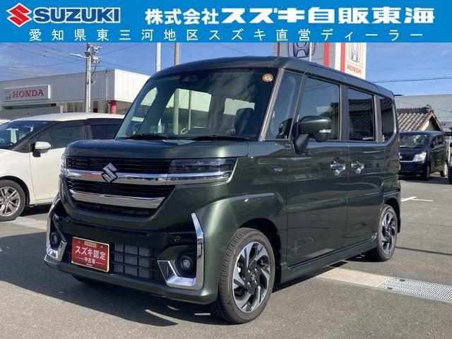 スペーシア　カスタム　ＨＹＢＲＩＤ　ＸＳターボ　全方位モニター