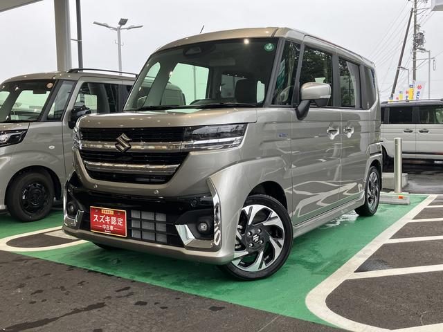スペーシア　カスタム　４ＷＤ　ＨＹＢＲＩＤ　ＸＳ　全方位モニターナビ装