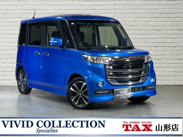 スペーシア　カスタムＺ　４ＷＤ　ターボ　４ＷＤ　社外８型ＳＤナビ　フルセ