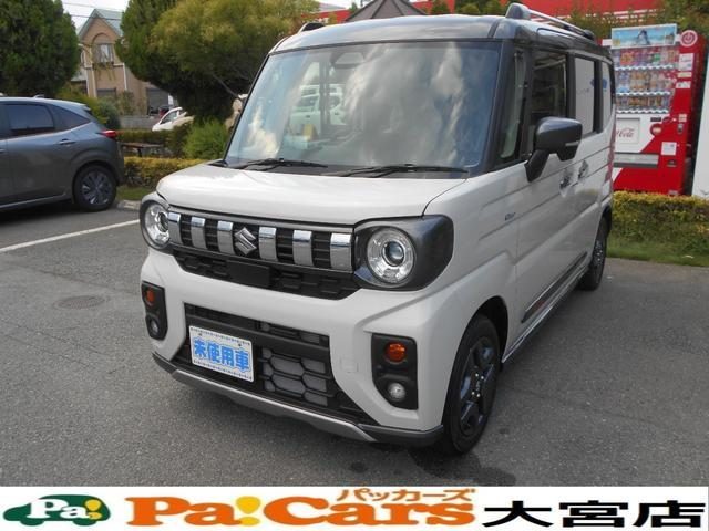 スペーシア　ギア　ハイブリッドＸＺ　届出済未使用車　前後ソ