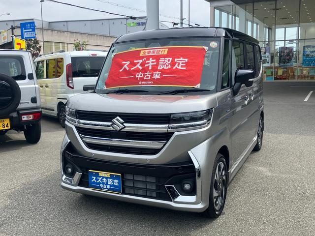 スペーシア　カスタム　４ＷＤ　カスタム　ＨＹＢＲＩＤ　ＸＳターボ前後衝