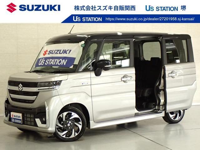 スペーシア　カスタム　カスタム　ＨＹＢＲＩＤ　ＸＳ　全方位モニ
