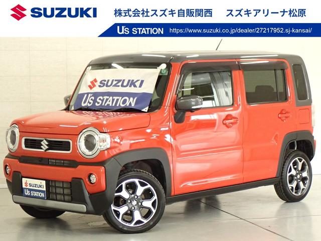 ハスラー　ＨＹＢＲＩＤ　Ｘ　全方位モニター付ナビ　