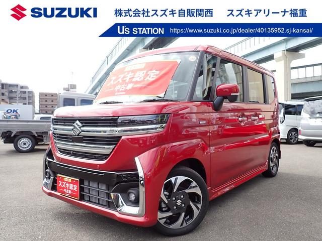 スペーシア　カスタム　ＨＹＢＲＩＤ　ＸＳターボ　全方位カメラ付