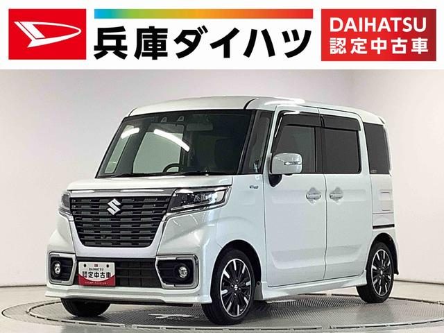スペーシア　カスタム　ハイブリッドＸＳターボ　８インチナビ　Ｅ