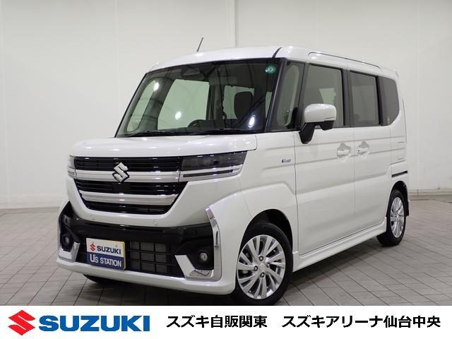 スペーシア　カスタム　ＨＹＢＲＩＤ　ＧＳ　左側電動スライドドア