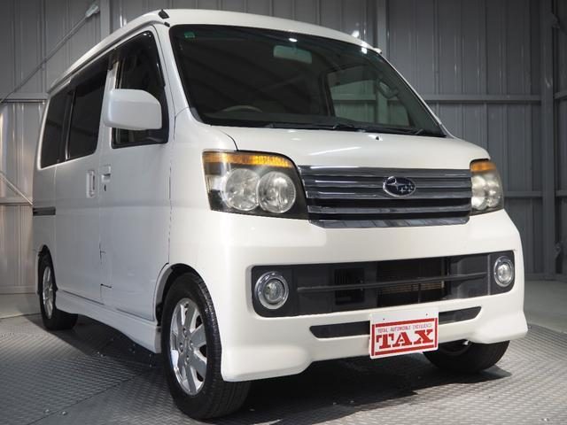 サンバーディアスワゴン　ＲＳ　社外マフラー　ダウンサス　左Ｒドア