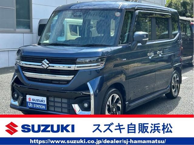 スペーシア　カスタム　ＨＹＢＲＩＤ　ＸＳ　全方位モニター付きナ