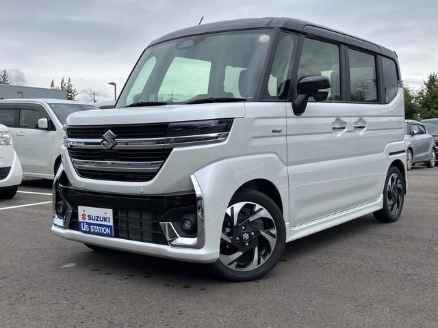 スペーシア　カスタム　ＨＹＢＲＩＤ　ＸＳ　全方位モニター付メモ