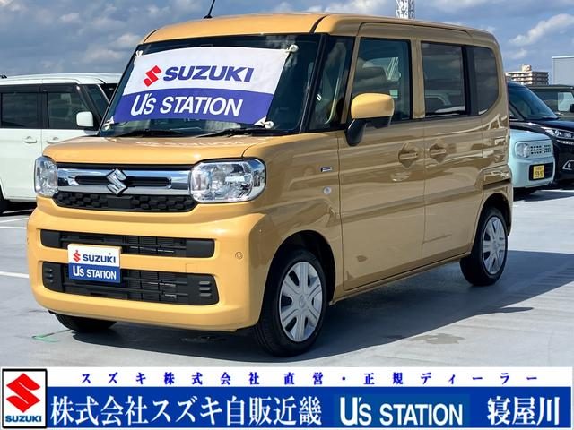 スペーシア　ＨＹＢＲＩＤ　Ｇ　新車保証／衝突軽減Ｂ／