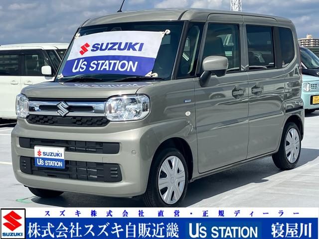スペーシア　ＨＹＢＲＩＤ　Ｘ　新車保証継承／衝突軽減