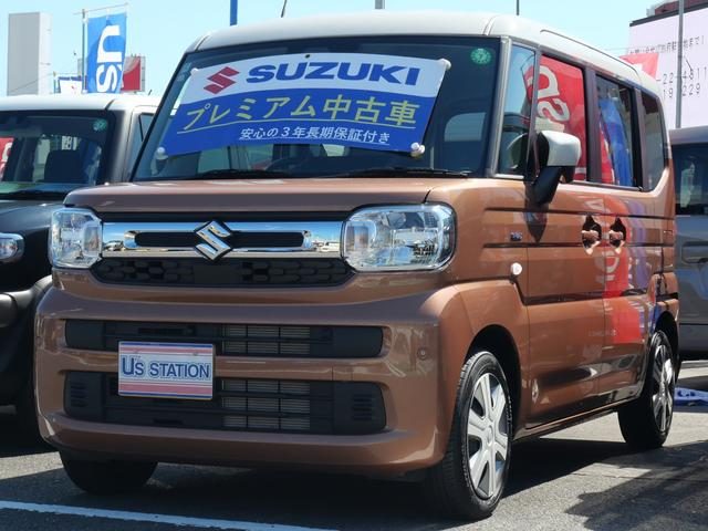 スペーシア　ＨＹＢＲＩＤ　Ｘ　純正９インチナビ　全方