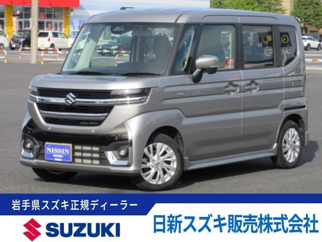 スペーシア　カスタム　４ＷＤ　カスタム　ＨＹＢＲＩＤ　ＧＳ　４ＷＤ　左