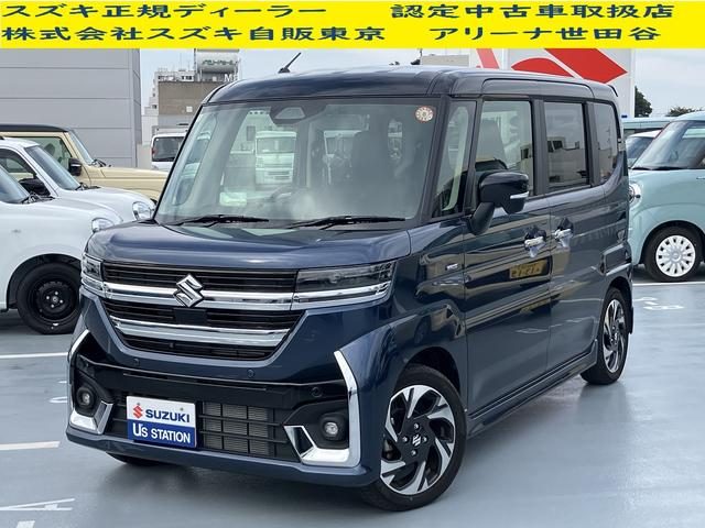 スペーシア　カスタム　カスタム　ＨＹＢＲＩＤ　ＸＳ　全方位モニ