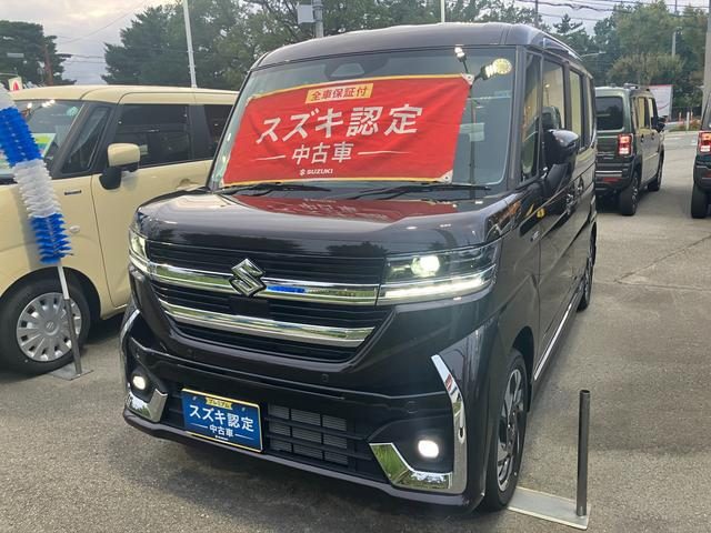 スペーシア　カスタム　４ＷＤ　カスタム　ＨＹＢＲＩＤ　ＸＳ前後衝突被害