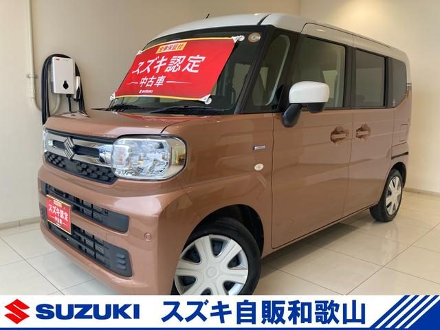 スペーシア　ＨＹＢＲＩＤ　Ｘ　　デモカー使用車　全方