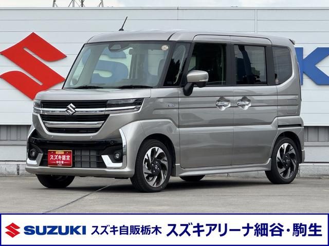 スペーシア　カスタム　ＨＹＢＲＩＤ　ＸＳ　全方位モニター付ナビ