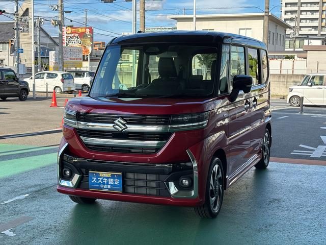 スペーシア　カスタム　カスタム　ＨＹＢＲＩＤ　ＸＳ　全方位モニ