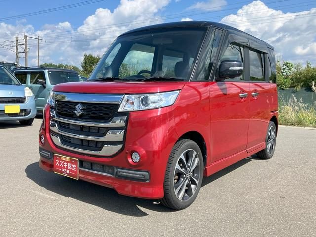 スペーシア　カスタムＺ　４ＷＤ　カスタムＺターボ　純正８インチナビ　全方
