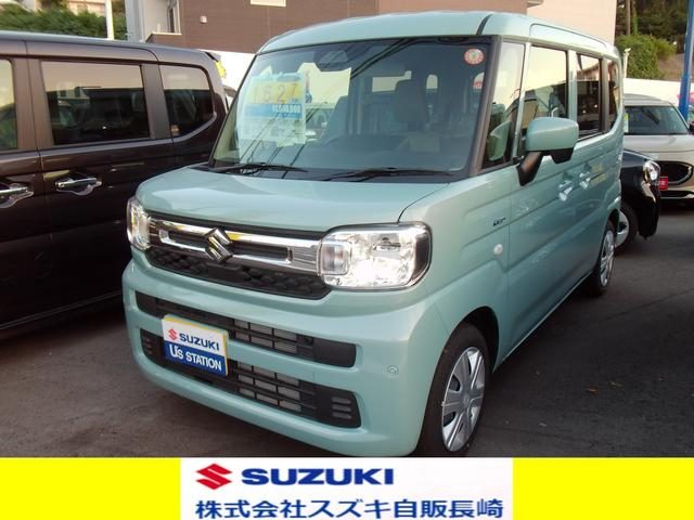 スペーシア　ＨＹＢＲＩＤ　Ｘ　両側電動スライドドア　