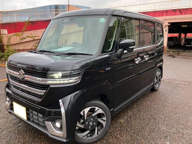 スペーシア　カスタム　ＨＹＢＲＩＤ　ＸＳ　★純正ナビ　全方位カ