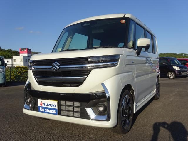 スペーシア　カスタム　ＨＹＢＲＩＤ　ＸＳターボ　全方位ナビ・ス