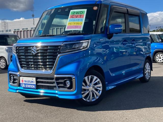 スペーシア　カスタム　ＨＹＢＲＩＤ　ＧＳ　２型　全方位ナビ　Ｅ