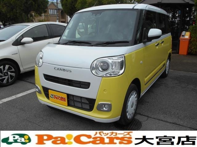 ムーヴ　キャンバス　ストライプスＧ　届出済未使用車　前後障害