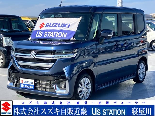 スペーシア　カスタム　カスタム　ＨＹＢＲＩＤ　ＧＳ　新車保証／
