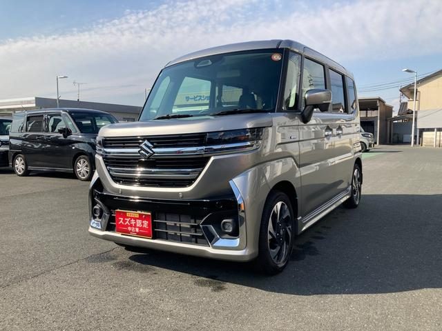 スペーシア　カスタム　ＨＹＢＲＩＤ　ＸＳターボ　９インチナビ・