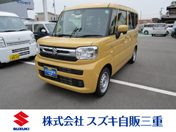 スズキ スペーシア ＨＹＢＲＩＤ　Ｘ　全方位ナビ付き　後席両
