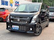 スズキ ワゴンＲ　スティングレー　４ＷＤ ハイブリッドＴ　４ＷＤ　☆ブレーキサポー