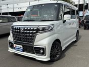 スズキ スペーシア　カスタム　４ＷＤ ハイブリッドＸＳ　４ＷＤ　☆純正８インチ